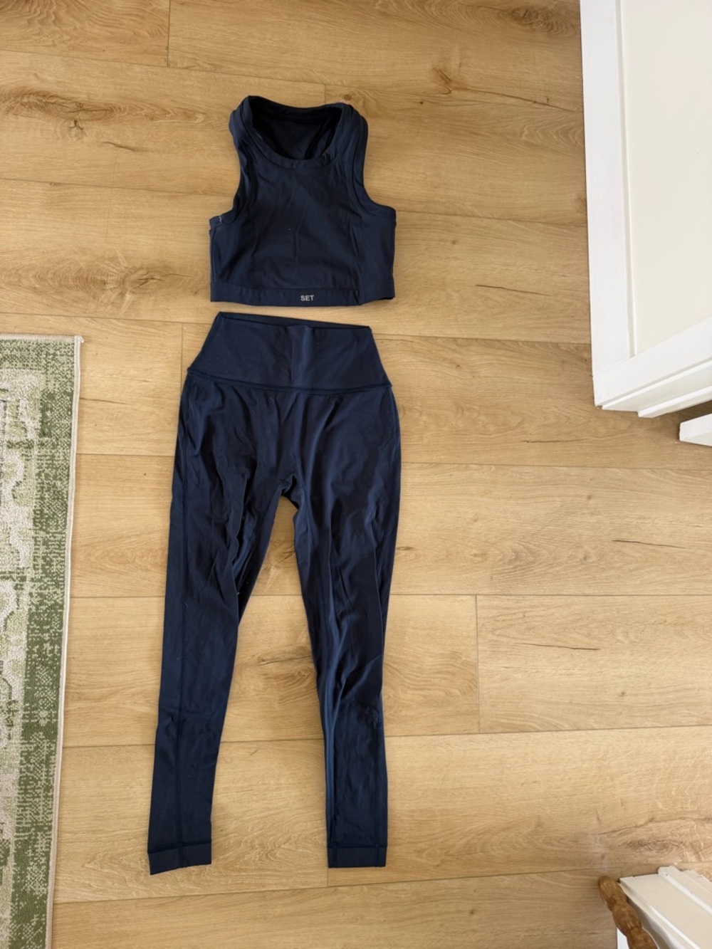 Set Active Athletic High-Waist Leggings & Crop Tank Set